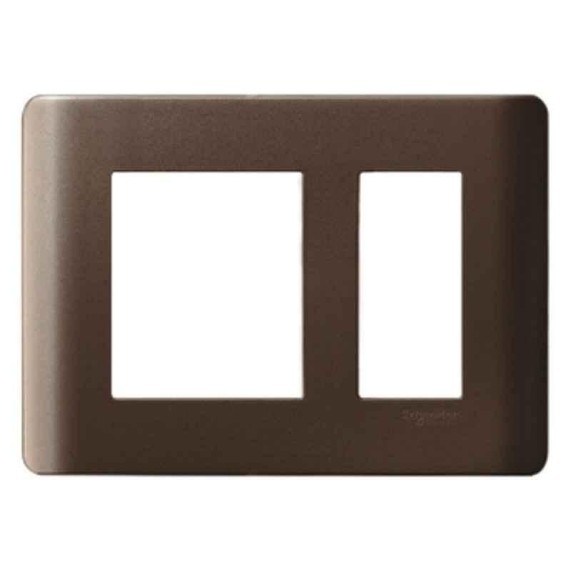 Schneider Electric ZENcelo 3 Module Polycarbonate Bronze Fixing Cover Frame, IN8403C(BZ)