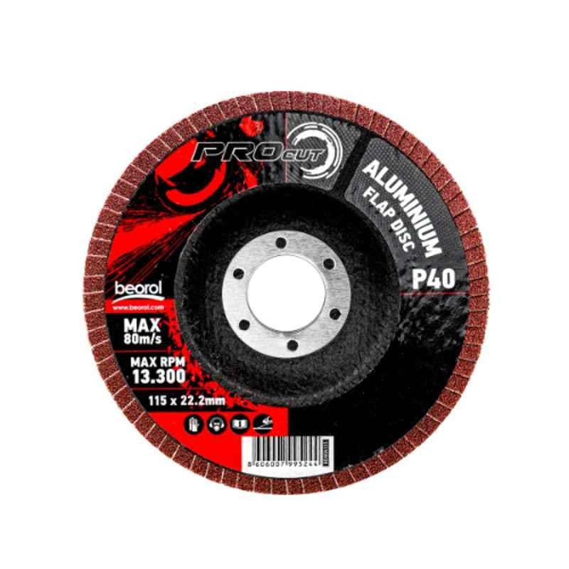 Procut 115mm 40 Grit Aluminum Flap Disc, BD40A115