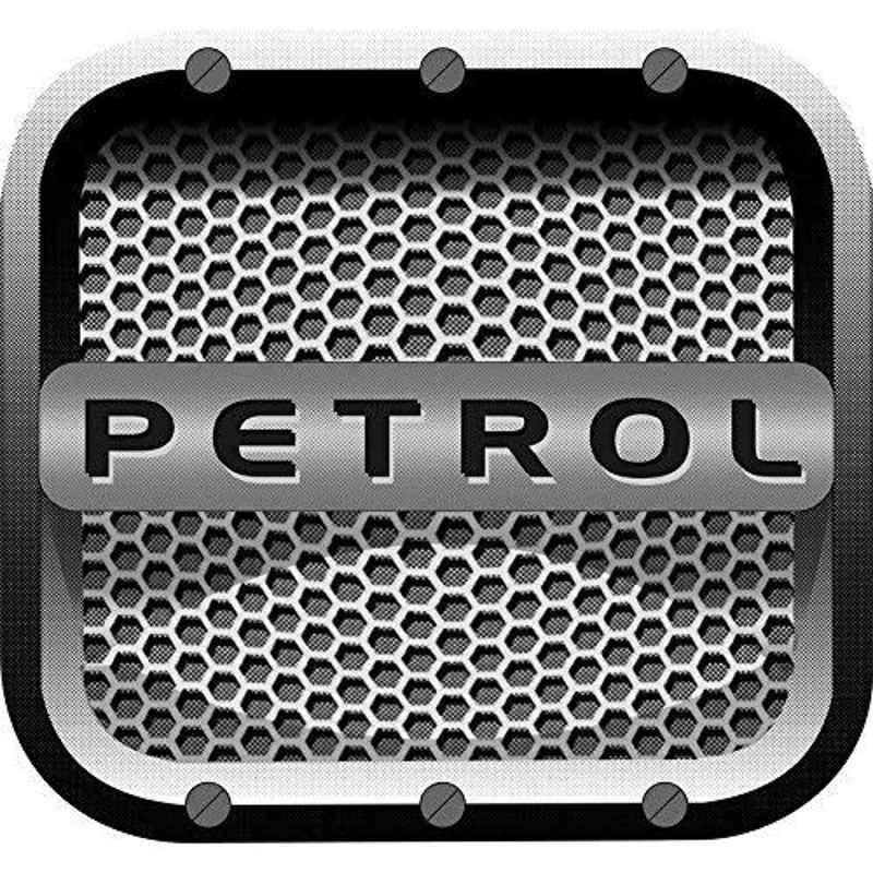 Just Rider 14x13cm Grey Petrol Car Sticker (Pack of 5)