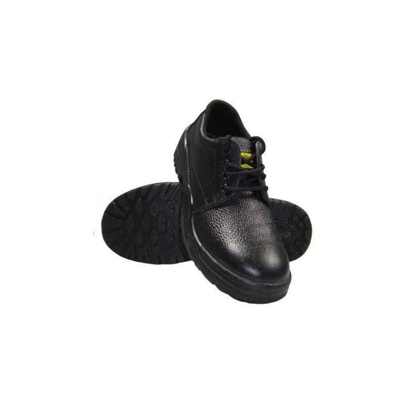 Liberty Fighter F101 Steel Toe Black Work Safety Shoes, Size: 10
