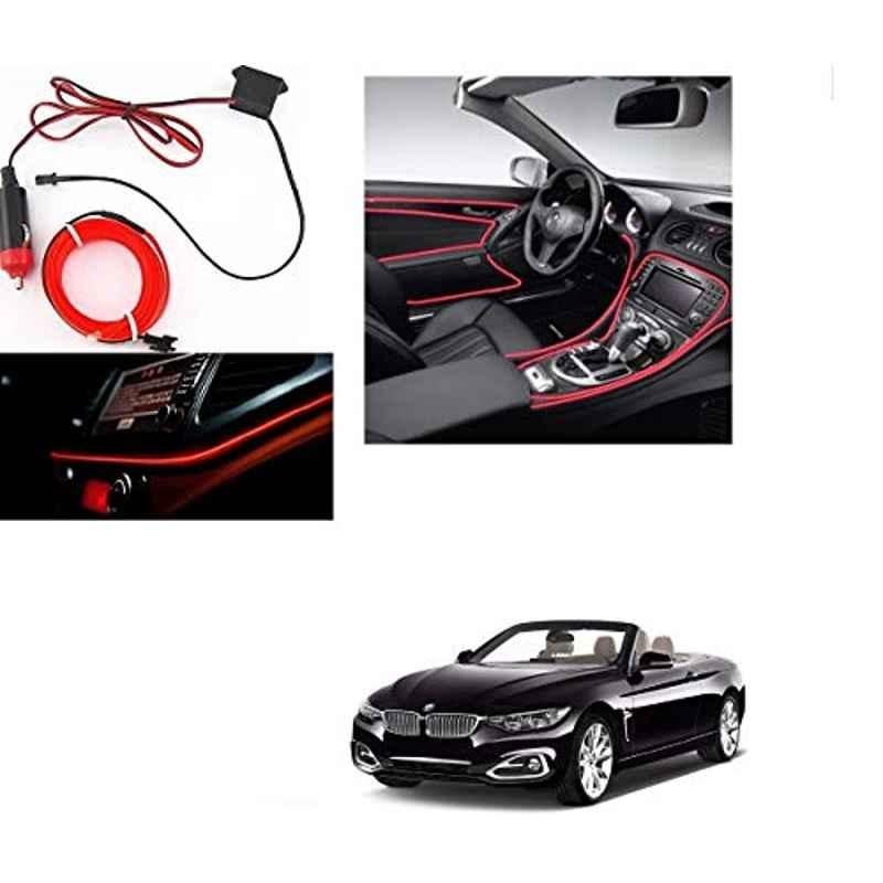 Kozdiko 12V Red Car Interior Decor Neon Strip Light for BMW 4 Series