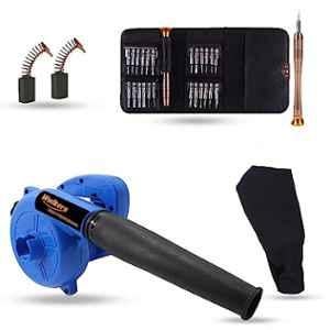 Walkers 800W Plastic Blue Electric Air Blower with Carbon Brushes, Gloves & 25 in 1 Screwdriver, WKCB217