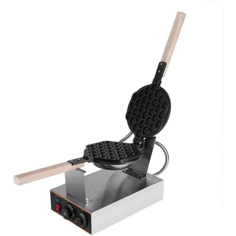 Khushi Udyog 1400W Stainless Steel Silver Single Bubble Waffle Maker