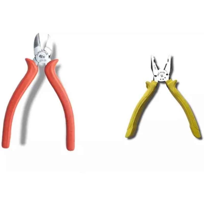 Sky Blue 2 Pcs 7.8 inch Lineman Plier Combo, SBE_PLIER_0297
