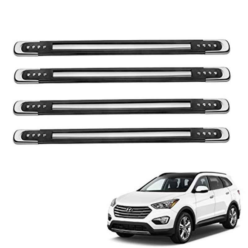 Kozdiko 4 Pcs Designer Black Bumper Protector Set for Hyundai Santafe, Koz-17330