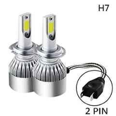 AOW C6 H-7 All in One Compact Design 36W/3800LM LED Headlight Conversion Kit Car High/Low Beam Bulb Driving Lamp 6500K (Pack of 2) for Pulsar 220 CC