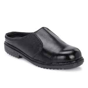 ArmaDuro Leather Steel Toe Black Safety Shoes, ADR_1031_BLACK, Size: 6