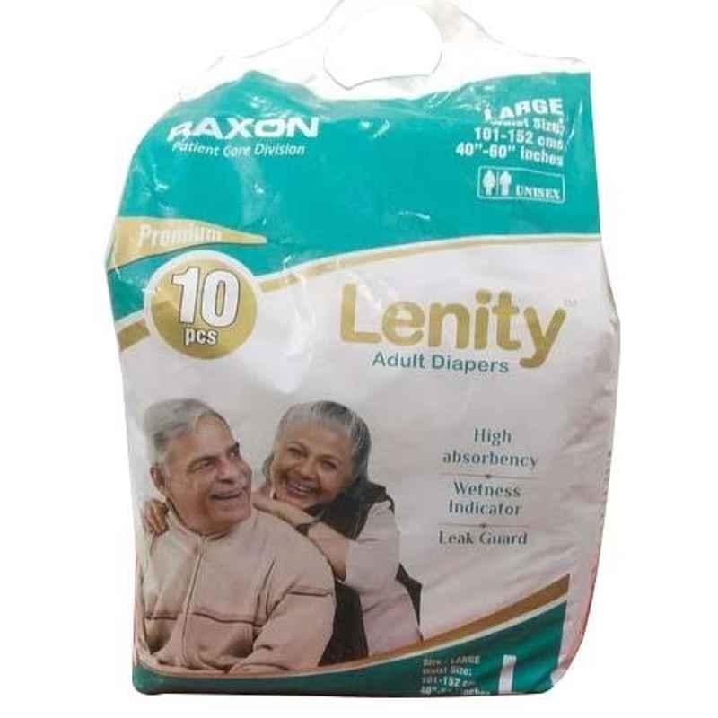 Raxon Lenity 10 Pcs Large Adult Diaper (Pack of 5)