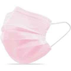 Wellstar 3 Layer Water Resistant Disposable Pink Surgical Face Mask with Elastic Ear Loop & Nose Clip, COURFUL MASK-71 (Pack of 50)