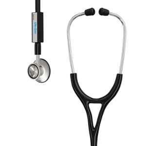 Lifeline Diamond Aluminium Black Single Diaphragm Chest Piece Stethoscope with 2 Way Tube, STH010-BL