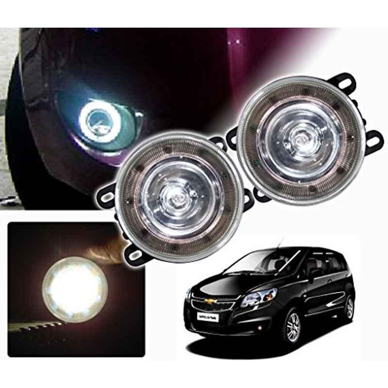 Kozdiko 2 Pcs 9 LED DRL Car High Power Fog Light for Chevrolet Sail UVA