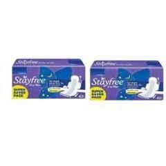 Stayfree 42 Pcs White Cotton Disposable Sanitary Pad Packet, Size: XL