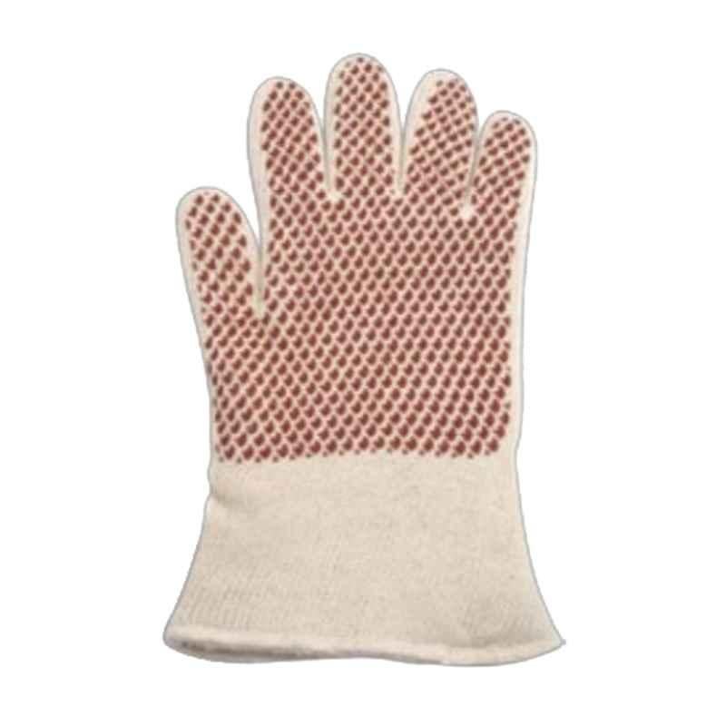 Techtion Heatmate Bio Thermpro 7 Gauge Machine Knit Multiple Layered Bio-degradable Mix Fibre Safety Gloves with Nitrile Block Pattern Coating