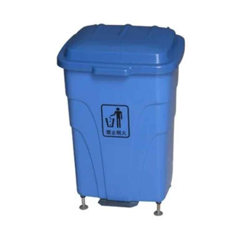 Baiyun 45X44X68cm 70L Blue Foot Control Garbage Can, AF07301A