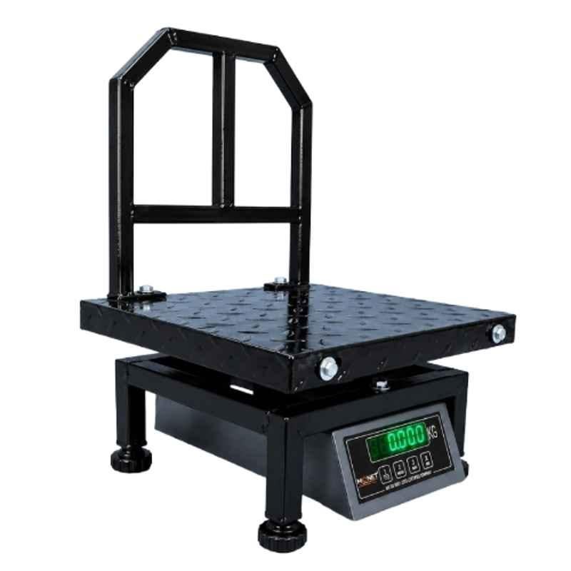 Monet 14x14 inch 180kg Mild Steel Platform Weighing Scale with Dual Display & 2 Days Battery Backup