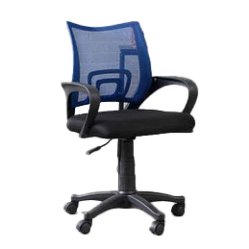 Pan Emirates Igreen 061HBM1300002 Blue & Black Office Low Back Chair, 88x57x57 cm