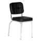 RW Rest Well Spectrum Alloy Steel Black Visitor Chair with Cushion