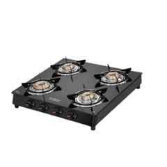 Hindware Benecio Plus 4B Glass Top Cooktop with 4 Brass Burner & Manual Ignition, CT 100193