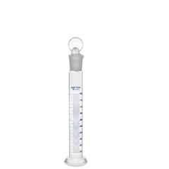 ABGIL 500ml Borosilicate Glass Round Base Cylinder Graduated Single Metric Scale with Pour Out & Stopper, ABG1213