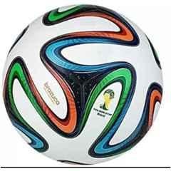 VGS Premium Brazuca Polyurethane Blue Standard Football with Pump (Pack of 2), Size: 5
