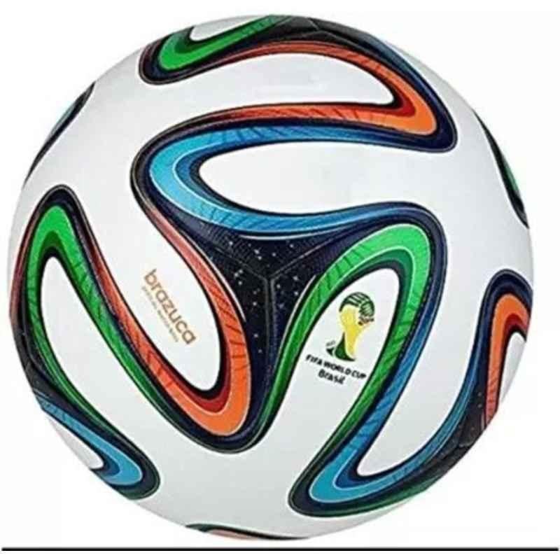 VGS Premium Brazuca Polyurethane Blue Standard Football with Pump (Pack of 2), Size: 5