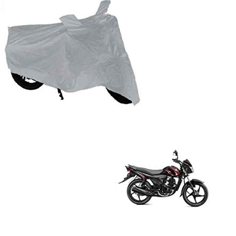Kozdiko Silver Bike Body Cover with Mirror Pockets for Suzuki Hayate, kozd_17208