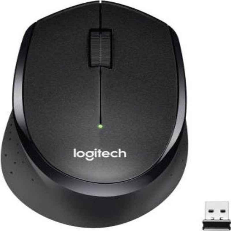Logitech M330 Black Silent Plus Wireless Optical Mouse, 910-004944