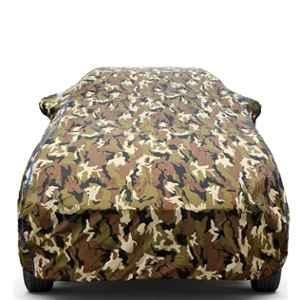 Aarex Auto Polyester Jungle 100% Waterproof Car Body Cover with Mirror Pocket, Triple Stitched, Heat Resistant & UV Protection for Tata Tiago