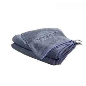 Detailz 40x40cm 380GSM Microfiber Grey Cleaning Cloth for Bike, Laptop & Car (Pack of 3)