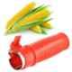 SM Red Plastic Corn Peeler & Cutter