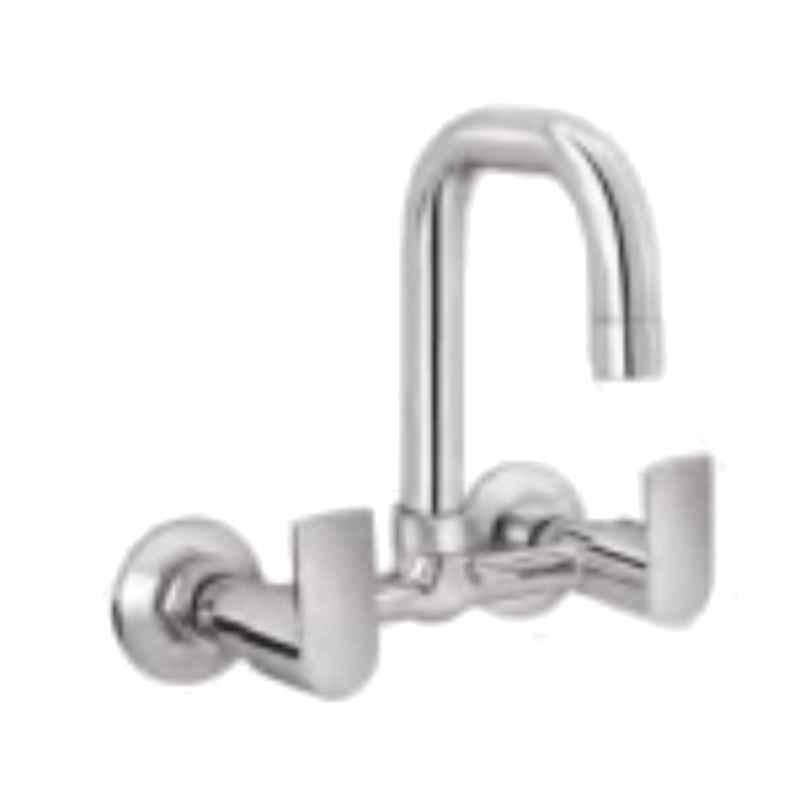 Somany Rime Brass Chrome Finish Sink Mixer with Swinging Spout, 272200710061