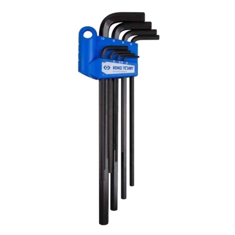 King Tony 8 Pcs 2-10mm XL Hex Key Set, ST20208MY