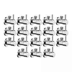 Fastgear Turbo Stainless Steel Silver Chrome Finish Angle Valve, FG116 (Pack of 18)
