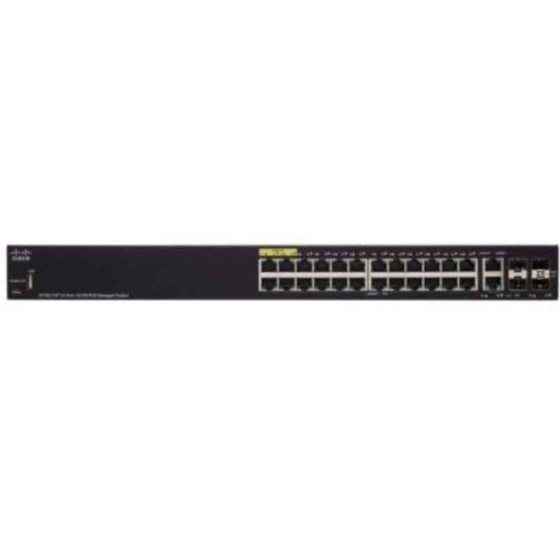 Cisco SF35024P 185W 24 PoE Ports Managed Switch, SF35024PK9UK