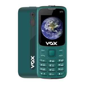 Vox V11 1.8 Inch Green Multimedia Keypad Feature Phone, V11-GRN