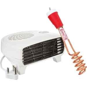 Moonstruck 2000W Plastic White Fan Room Heater & Copper Immersion Rod Combo, CB-1