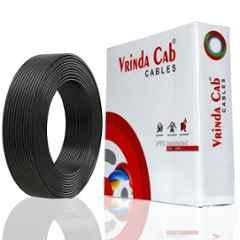 Vrinda Cab 2.5 Sqmm CCA Copper Black Single Core FR PVC Insulated Electrical Wire, Length: 45 m