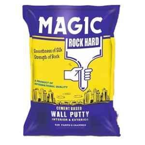 Magic Paints Rock Hard 2kg White Cement Base Wall Putty for Smooth Finish & Interior/Exterior Walls
