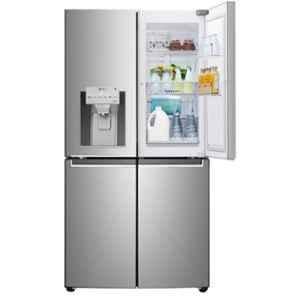 LG 889L Shiny Steel Side by Side Inverter Refrigerator, GR-J31FTUHL