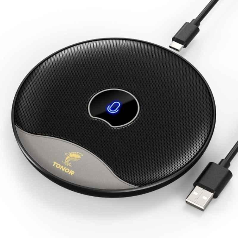 TONOR 78dB 18kHz USB Conference Microphone with Mute Button & 360deg Omnidirectional, TM20