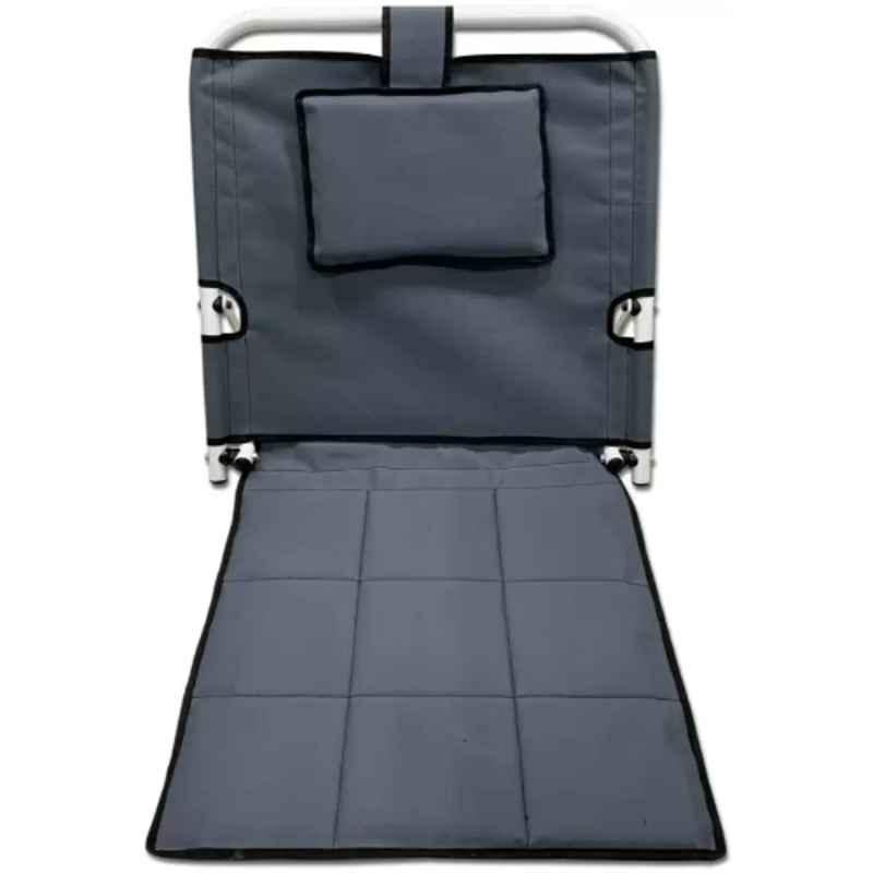 Swadesi By MCP 56cm Stainless Steel Grey 5 Gear Adjustable Backrest, Size: L