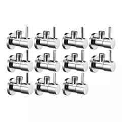 Fastgear Turbo Stainless Steel Silver Chrome Finish Angle Valve, FG2457 (Pack of 11)