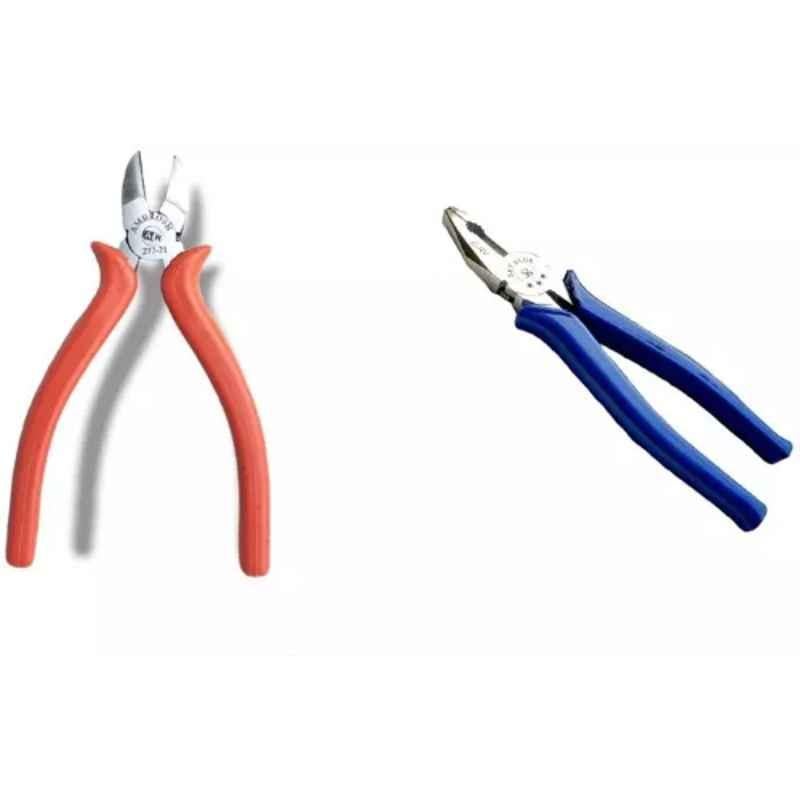 Sky Blue 2 Pcs 7.8 inch Lineman Plier Combo, SBE_PLIER_0241