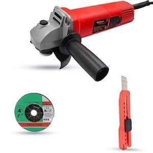Walkers 800W 4 inch Angle Grinder with Grinding Wheel & Utility Knife, WKCB468