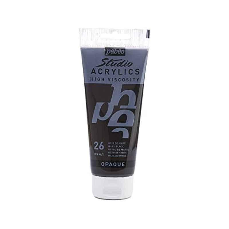 Pebeo Studio 100ml Mars Black Acrylic Paint