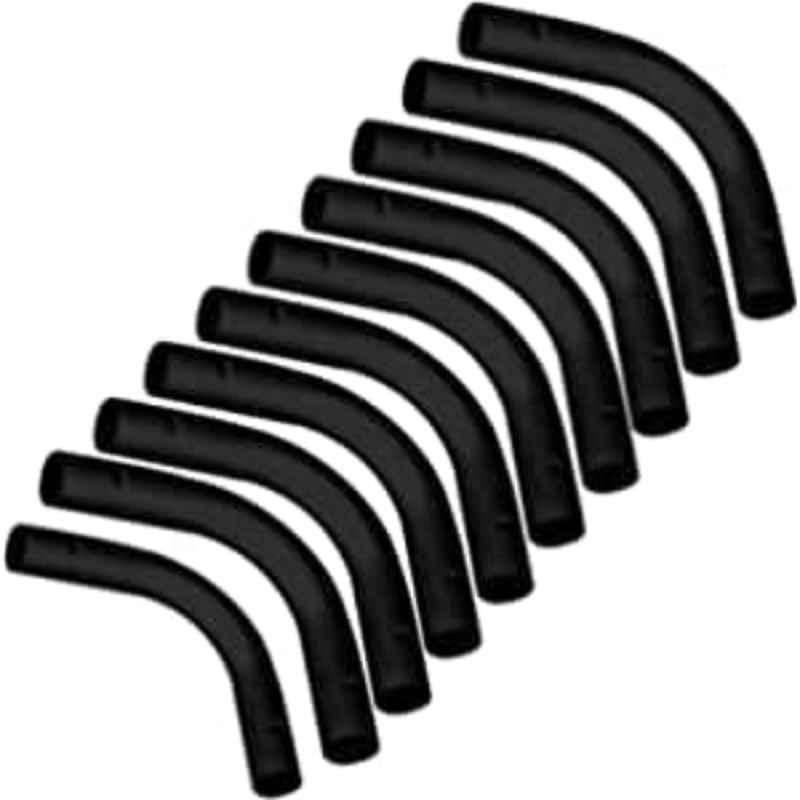 Aqson 38mm PVC Electrical Conduit Long Bend Pipe (Pack of 10)