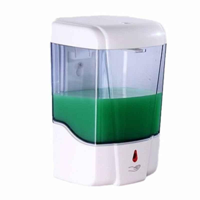 700ml White & Clear ABS Plastic Automatic Soap Dispenser