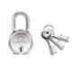 Godrej 10 Levers Round Padlock with 3 Keys, 8150 (Pack of 2)