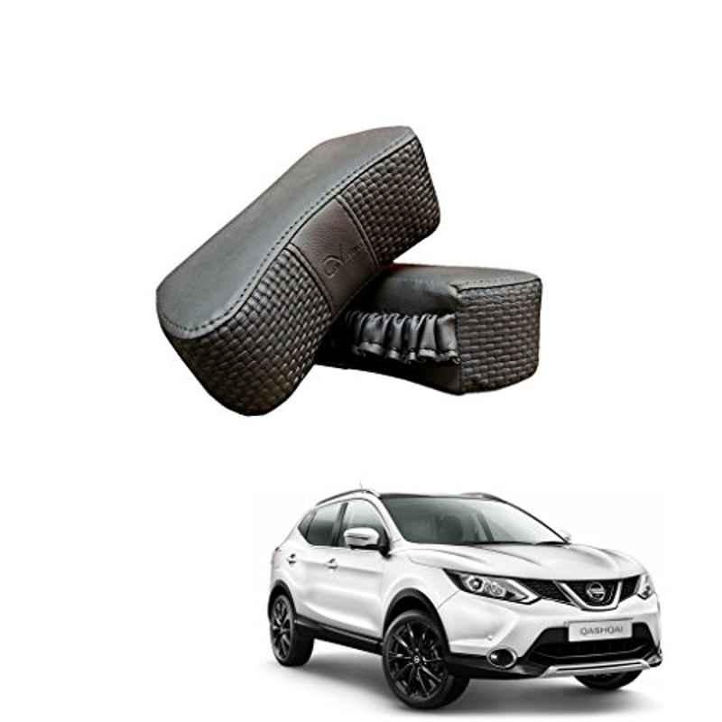 Kozdiko 2 Pcs Memory Foam Grey Luxurious Neck Rest Cushion Pillow Set for Nissan Qashiqai
