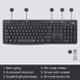 Logitech MK295 Black Wireless Keyboard & Mouse Combo, 920-009814